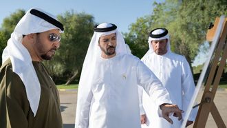 Hamdan Bin Zayed Inspects Ghiyathi Projects