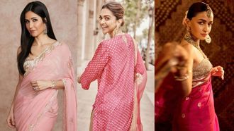 B-Town Celebs Shine In Pink For Navratri