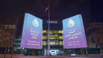 أبوظبي تتألق في اليوم العالمي لشلل الأطفال