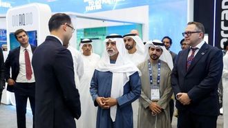 نهيان بن مبارك يزور معرض أديبك 2024