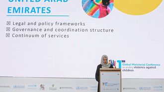 الإمارات تشارك في المؤتمر العالمي حول العنف ضد الأطفال