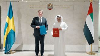 الإمارات والسويد توقعان اتفاقيات للتعاون القانوني