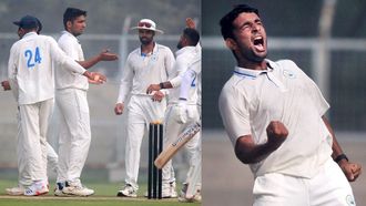 Anshul Kamboj Claims All 10 Wickets In Ranji Trophy