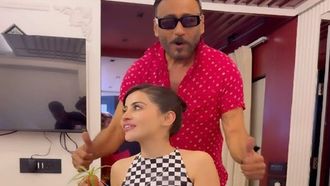 Uorfi Javed's Nature-Inspired Outfit By Jackie Shroff