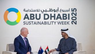 رئيس الدولة يلتقي القادة في أسبوع الاستدامة