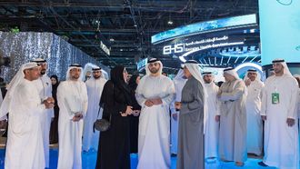 Mansoor Bin Mohammed Tours Arab Health Event