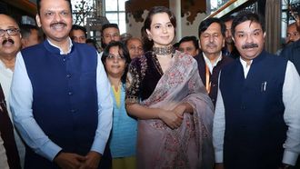 Fadnavis Attends Emergency Film Screening