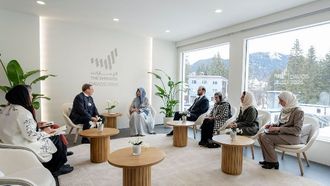 لطيفة بنت محمد تلتقي ببرنامج الأمم المتحدة الإنمائي في دافوس