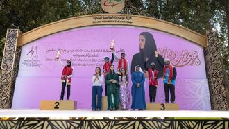 نورة القبيسي تفوز بلقب بطولة القدرة والتحمل