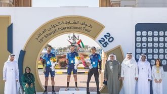 كوينتين بيزا يفوز بالمرحلة الثالثة من طواف الشارقة للدراجات الهوائية