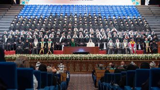 Sultan Bin Ahmed Attends Graduation Ceremony