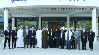 ثاني الزيودي يزور جلوبال فارما في دبي