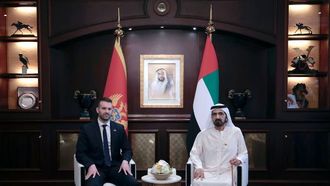 تعزيز العلاقات بين الإمارات العربية المتحدة والجبل الأسود