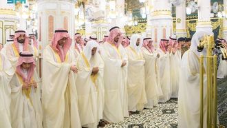 صلاة عيد الفطر في المسجد النبوي الشريف