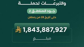 1.8 مليار ريال تبرعات لحملة المناطق الطيبة