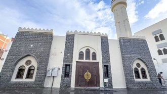 أعمال ترميم مسجد بني حرام جارية