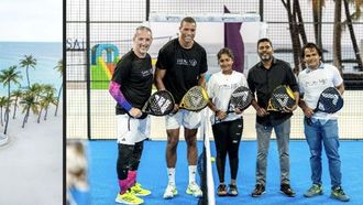 افتتاح أول ملعب لرياضة البادل تنس في جزر المالديف