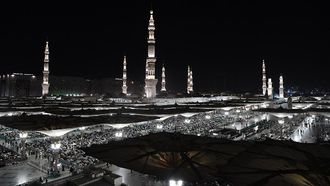 Minarets Of The Prophet's Mosque Resound