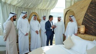 الشيخ ماجد يطلق مشروع لوكس للتخييم الفاخر