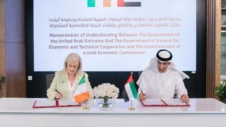 الإمارات العربية المتحدة وأيرلندا توقعان مذكرة تفاهم للتعاون الاقتصادي