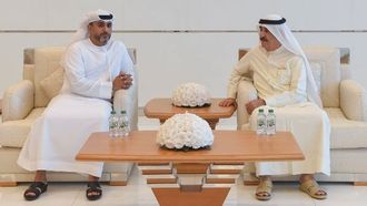 التعازي التي تلقاها حاكم أم القيوين