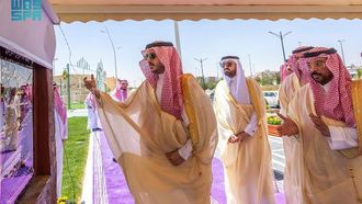 أمير الجوف يفتتح حدائق جديدة بدومة