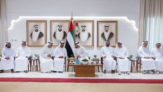 Hamdan Bin Zayed Visits Dalma Island Residents