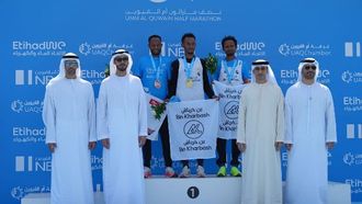 اختتام أول نصف ماراثون أم القيوين