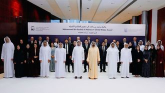 Global Water Award Winners Honoured By Sheikh Mohammed