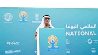 Nahyan Bin Mubarak Celebrates Yoga Day In Abu Dhabi