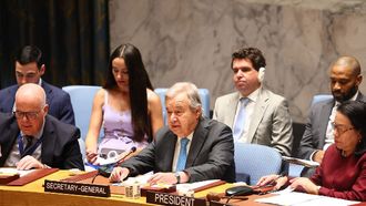 UN Chief Urges Halt To Fighting In Iran