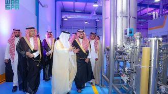 المحافظ يفتتح مصنع مياه النقعة