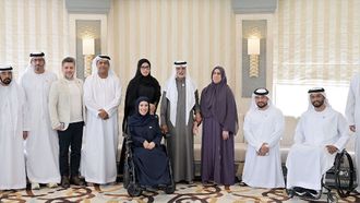 Nahyan Bin Mubarak Meets Al Wathiqa Podcast Team