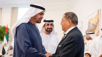 الشيخ محمد يستقبل وفد البرلمان العربي