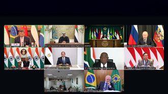 UAE Crown Prince At BRICS Leaders Summit