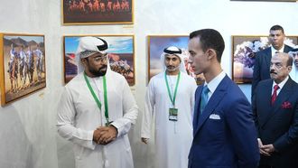 Crown Prince Visits Sheikh Mansour Award Exhibition