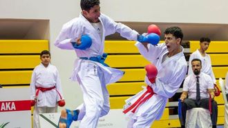 تألق اللاعبين الشباب في الدوري السعودي للكاراتيه