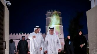 Hazza Bin Zayed At Al Ain Museum Reopening