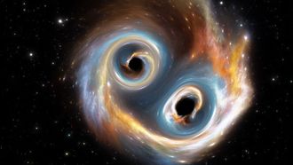 First Image Of Two Orbiting Black Holes