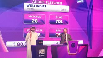 Fletcher Tops USD 260,000 At ILT20 Auction