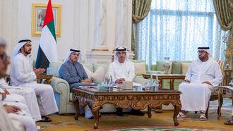 Hazza Bin Zayed Meets DMT Delegation On Projects