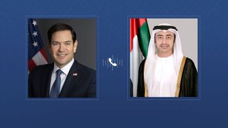 Abdullah Bin Zayed Talks With US Secretary Of State