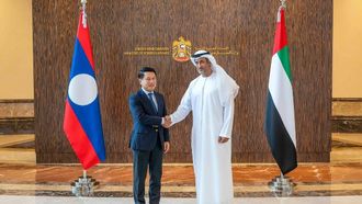 Al Hajeri Discusses Cooperation With Laos Leader