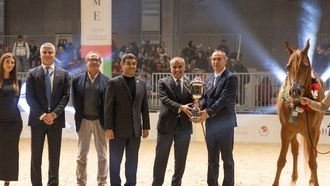 98 Horses Compete In Emirates Arabian Cup Italy