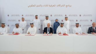 Sultan Bin Ahmed Attends Signing Of MoUs