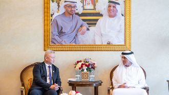 Saud Bin Saqr Meets Guangzhou University Delegation