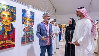 افتتاح مهرجان المربع للفنون في عجمان