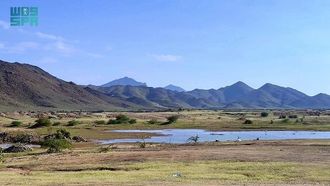 تزدهر السياحة البيئية شمال مكة المكرمة بعد هطول الأمطار.