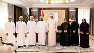 وفد من مجلس الشورى العماني يزور المجلس الوطني الاتحادي