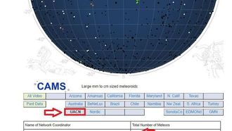 الإمارات العربية المتحدة ترصد نشاط زخات شهب الجوزاء